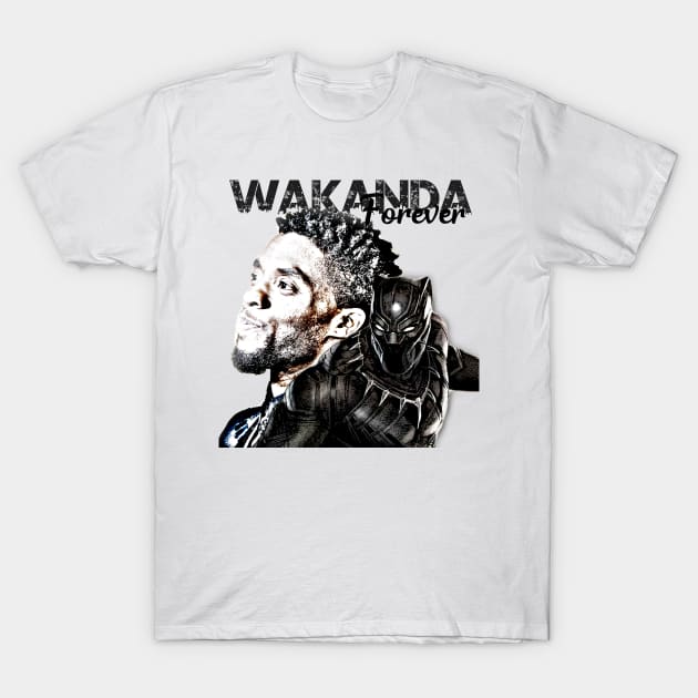 Black Panther Wakanda Forever T-Shirt by FunnyBearCl